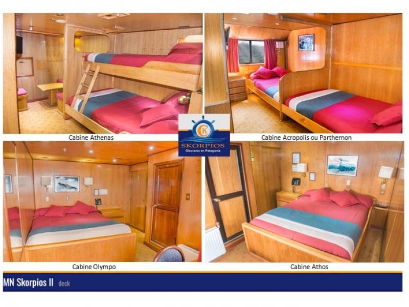 Cabines - Cuzeiro Skorpios II - Rota Chonos
