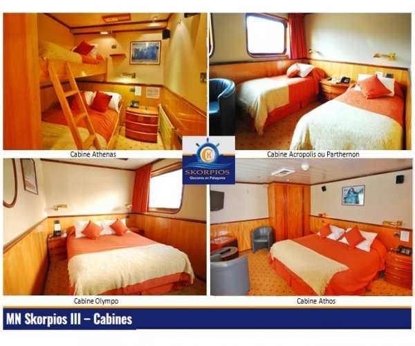 Cruzeiro NavioSkorpios III - Rota Kaweskar - Cabines