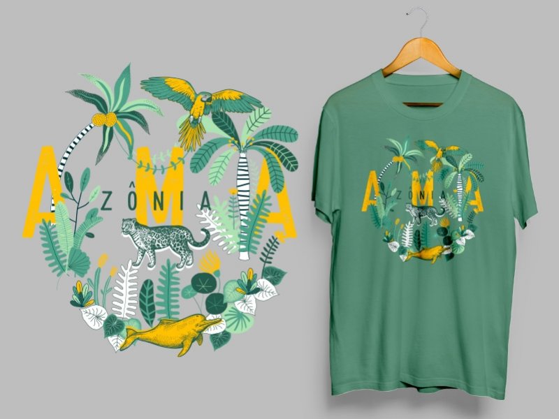 Camiseta Dry Fit Manga Curta Amazônia
