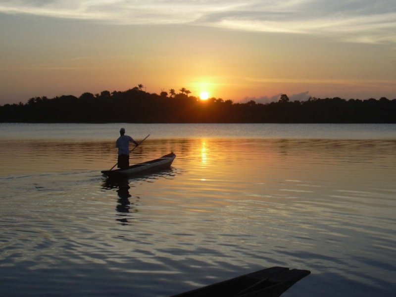 Pôr do Sol na Lagoa do Cassange