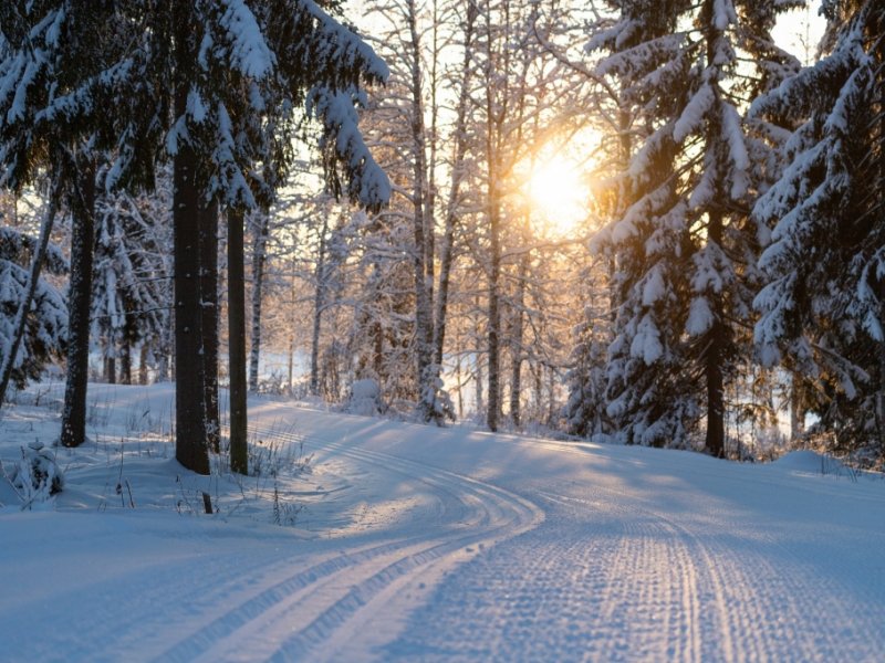 Lapônia no inverno