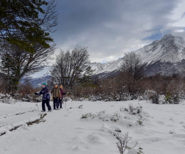 Caminhada na neve