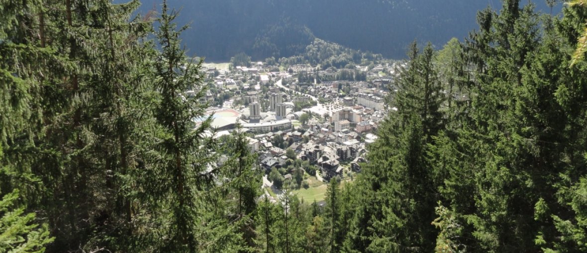 Chamonix do alto.