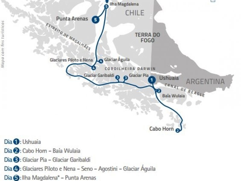 Rota 3 - Cruzeiro Australis Patagonia - Exploradores 