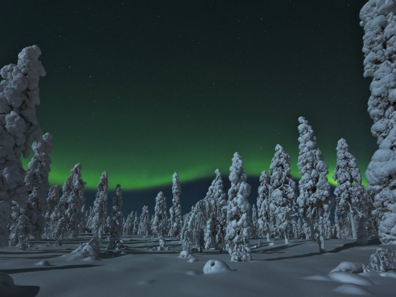 Finlândia - Aurora Boreal em Rovaniemi 