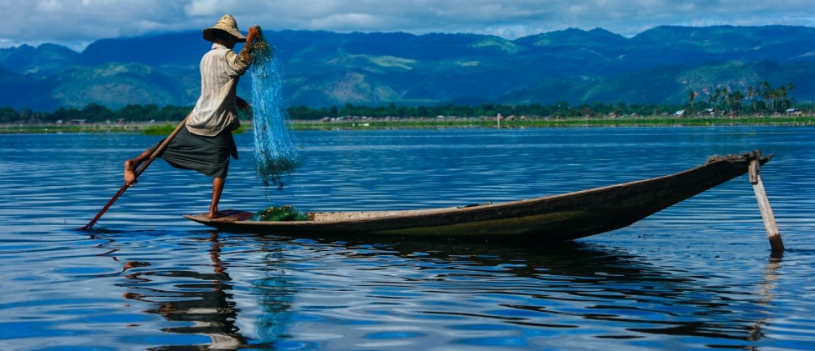 Viagem para Myanmar - pescador