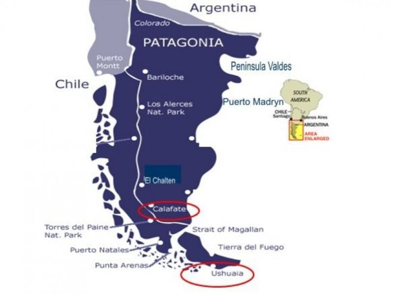 Patagonia Inverno - Paisagens de El Calafate e Ushuaia