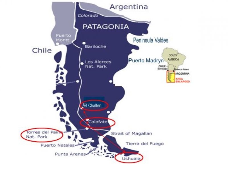 Patagonia Completa - El Calafate, Torres del Paine, El Chalten e Ushuaia 