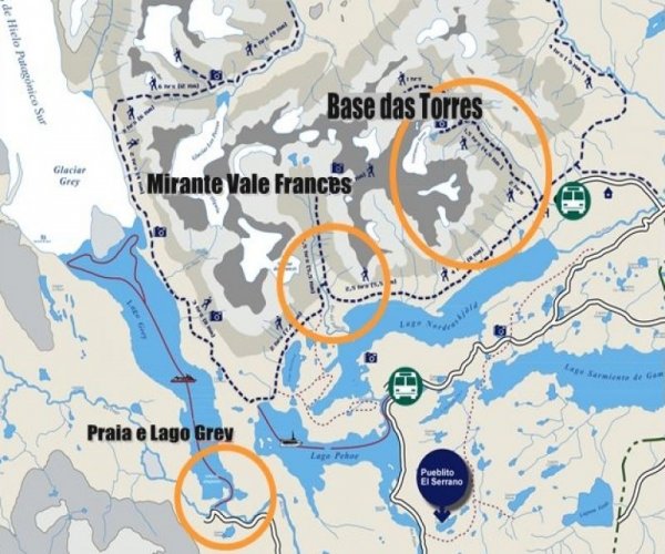 Patagonia Aventura - Circuito W Curto Torres del Paine com Ushuaia e Trekking El Chalten 