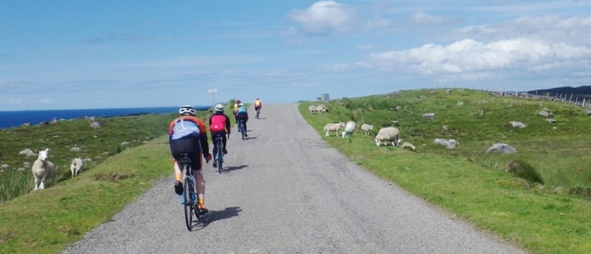 Road cycling na Escócia