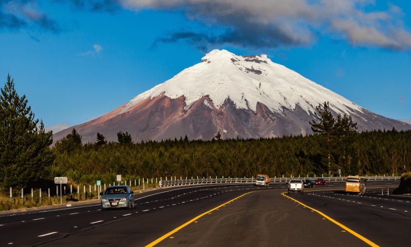 Quito e Avenida dos Vulcões