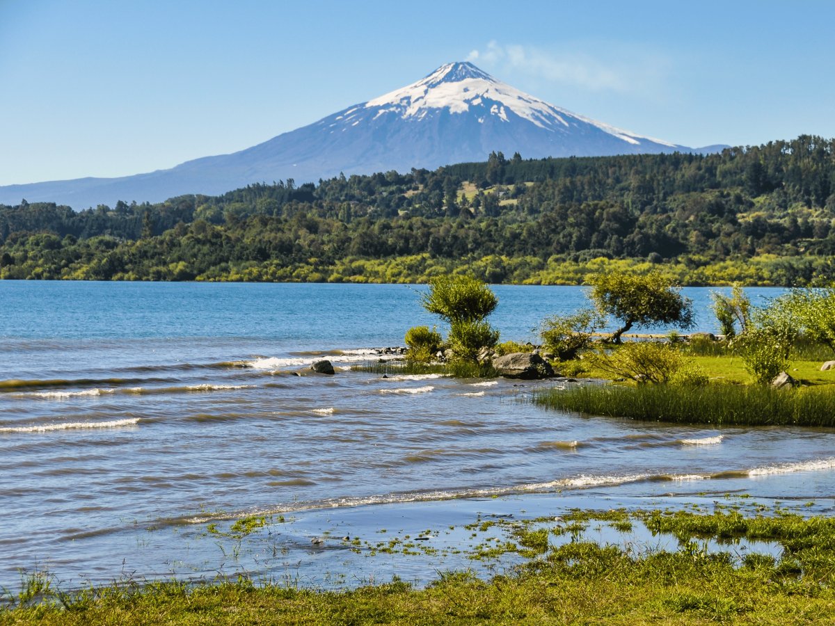 Lagos e vulcões chile
